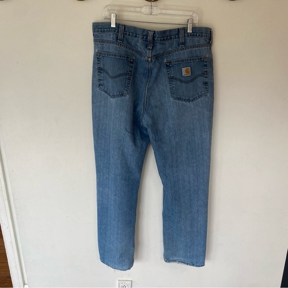Carhartt relaxed fit distressed straight leg jeans size 38x32 - Picture 8 of 16